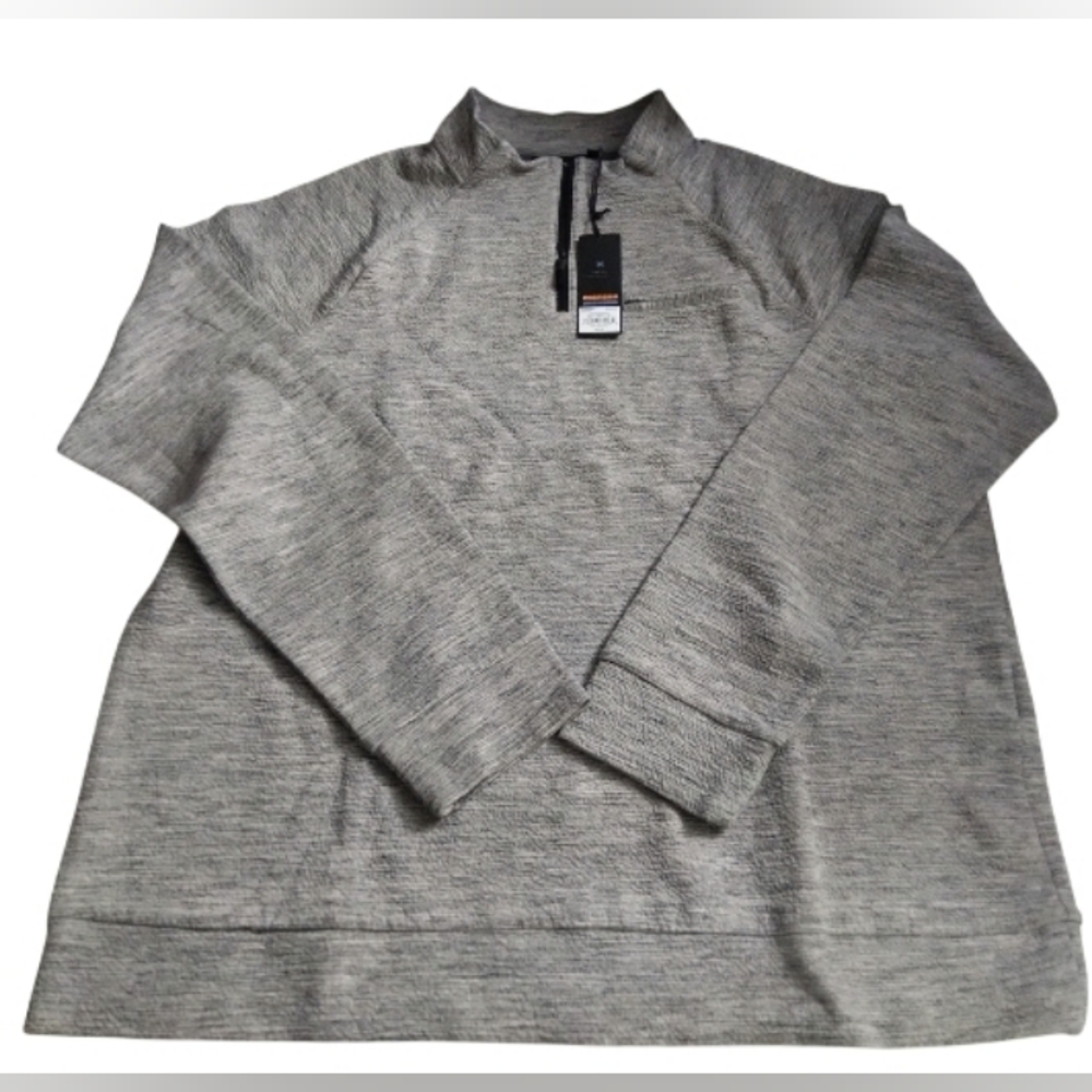 Marc Anthony Men's Gray Quarter-Zip Sweater Size  XXL  New